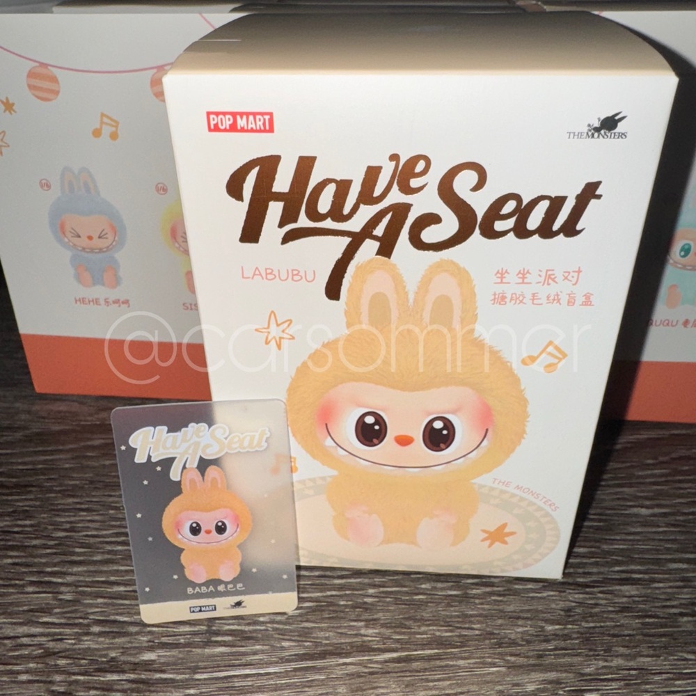 Authentic Pop Mart Have A Seat Labubu “BABA” (NIB)